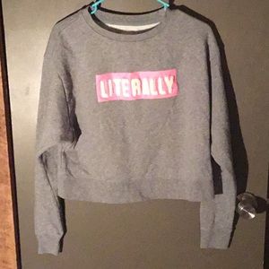 Mossimo Women's Medium Cropped Sweatshirt